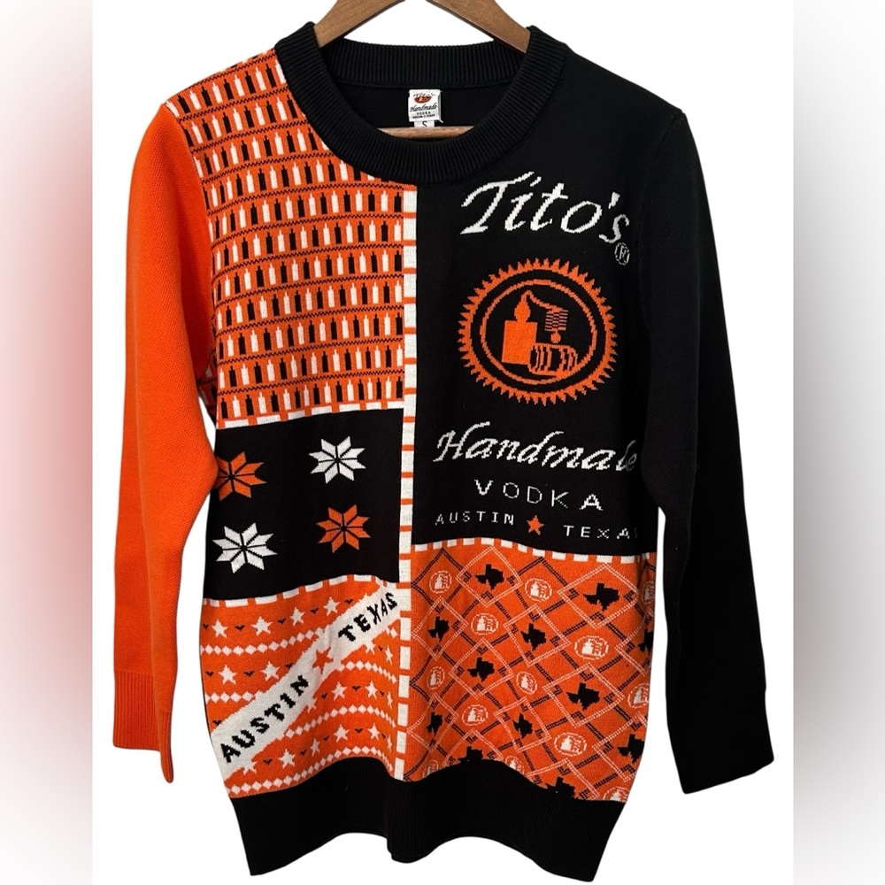 New Tito’s Handmade Vodka Sweater SZ S